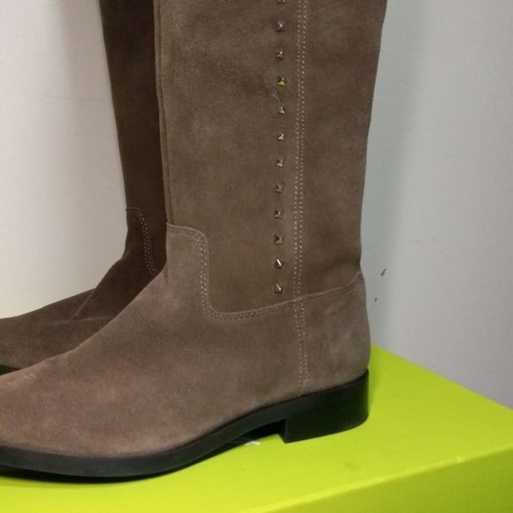 Mark Fisher Qmsecrit Studded Western Prairie Suede High Equestrian Boots 6M - Picture 6 of 14